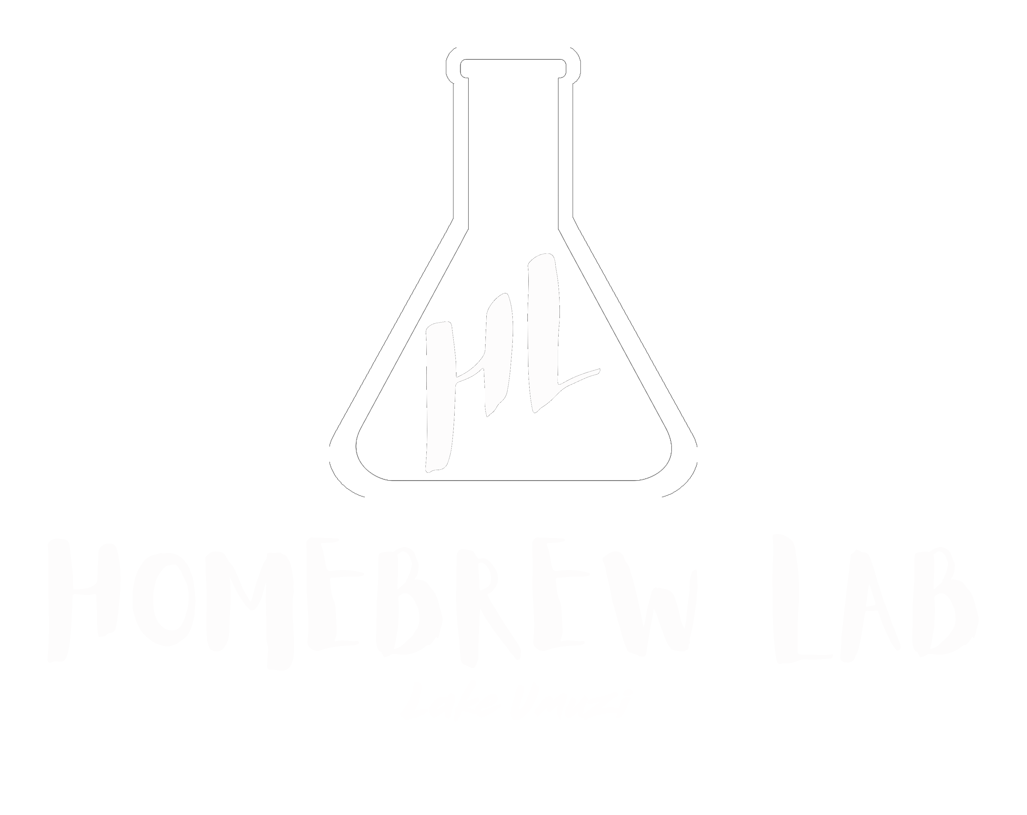 Homebrew Lab Logo 4 Trans White